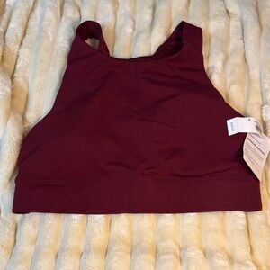 Old Navy Active Maroon Medium Support Bra